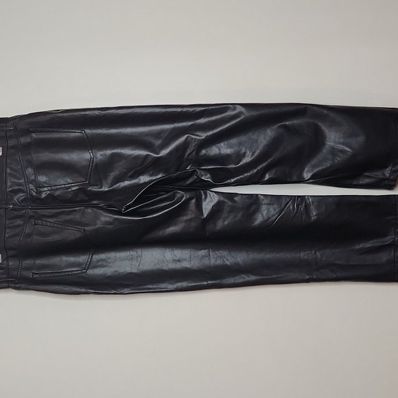 Abercrombie And Fitch Women's Black Faux Leather Pants - Picture 3 of 3